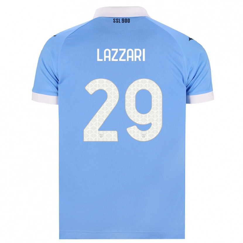 Danxen Kvinnor Manuel Lazzari #29 Himmelblå Svart Vit Hemmatröja Matchtröjor 2026/27 Tröjor T-Tröja