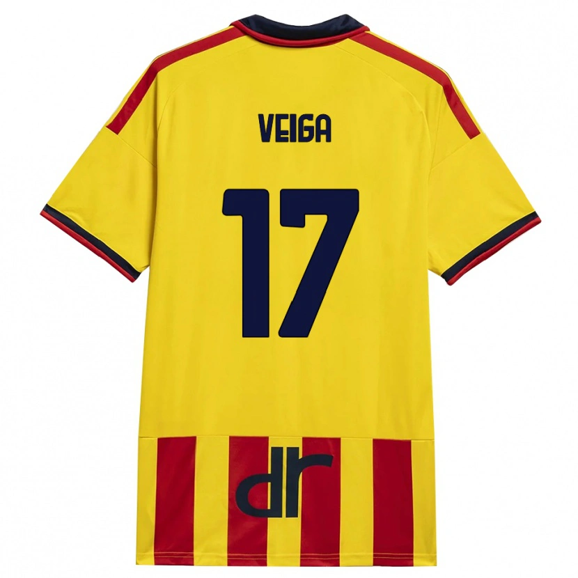 Danxen Kvinnor Danilo Veiga #17 Gul Röd Hemmatröja Matchtröjor 2026/27 Tröjor T-Tröja