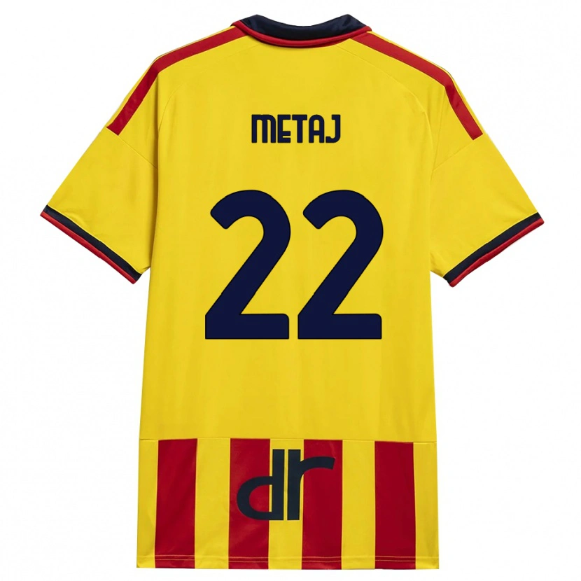 Danxen Kvinnor Dejvi Metaj #22 Gul Röd Hemmatröja Matchtröjor 2026/27 Tröjor T-Tröja