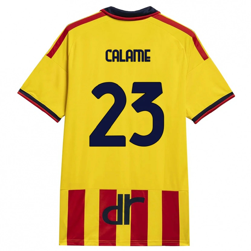Danxen Kvinnor Marouane Calame #23 Gul Röd Hemmatröja Matchtröjor 2026/27 Tröjor T-Tröja