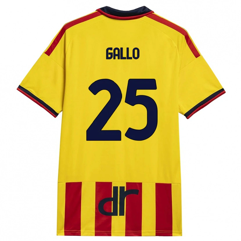 Danxen Kvinnor Antonino Gallo #25 Gul Röd Hemmatröja Matchtröjor 2026/27 Tröjor T-Tröja
