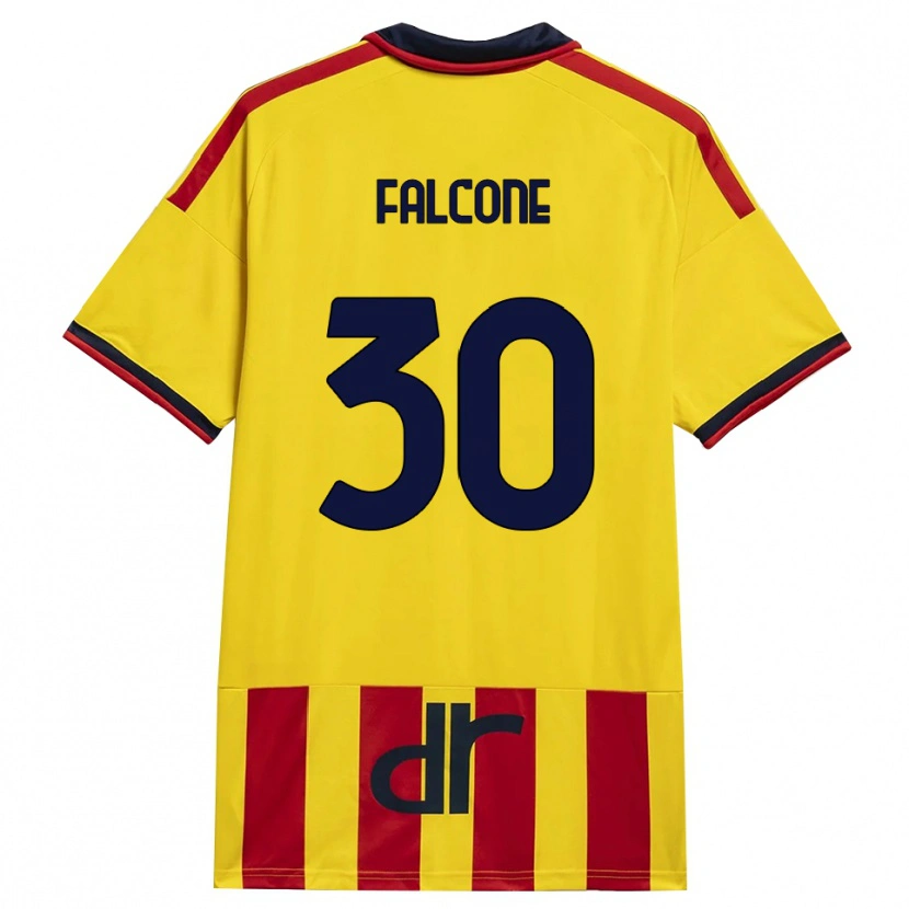 Danxen Kvinnor Wladimiro Falcone #30 Gul Röd Hemmatröja Matchtröjor 2026/27 Tröjor T-Tröja