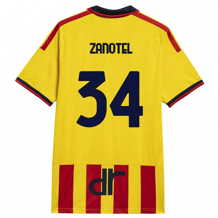 Danxen Kvinnor Giovanni Zanotel #34 Gul Röd Hemmatröja Matchtröjor 2026/27 Tröjor T-Tröja