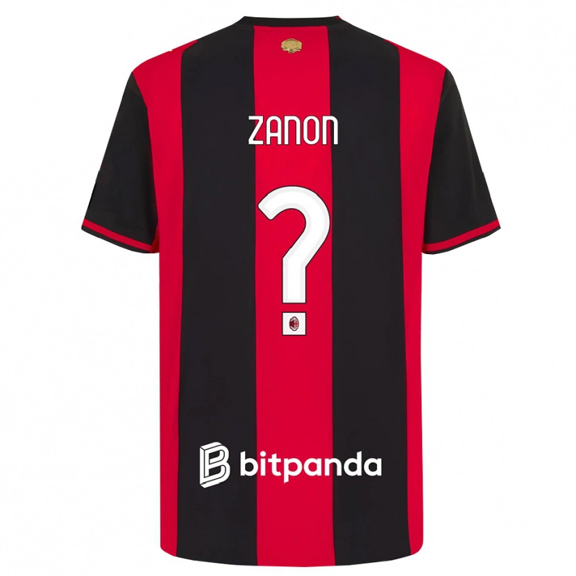 Danxen Kvinnor Thomas Zanon #0 Röd Svart Vit Hemmatröja Matchtröjor 2026/27 Tröjor T-Tröja