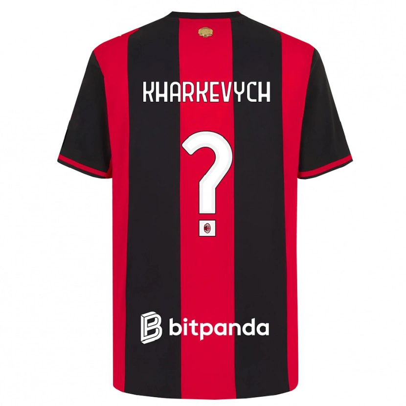 Danxen Kvinnor Yaroslav Kharkevych #0 Röd Svart Vit Hemmatröja Matchtröjor 2026/27 Tröjor T-Tröja