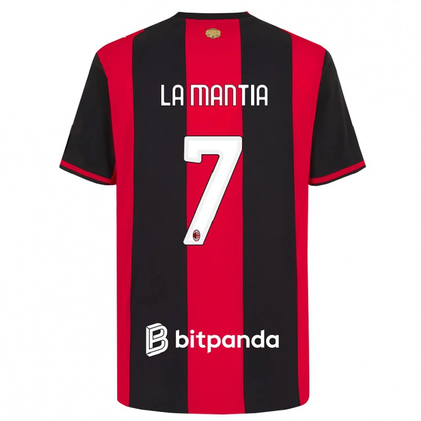Danxen Kvinnor Simon La Mantia #7 Röd Svart Vit Hemmatröja Matchtröjor 2026/27 Tröjor T-Tröja