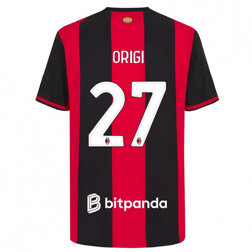 Danxen Kvinnor Divock Origi #27 Röd Svart Vit Hemmatröja Matchtröjor 2026/27 Tröjor T-Tröja
