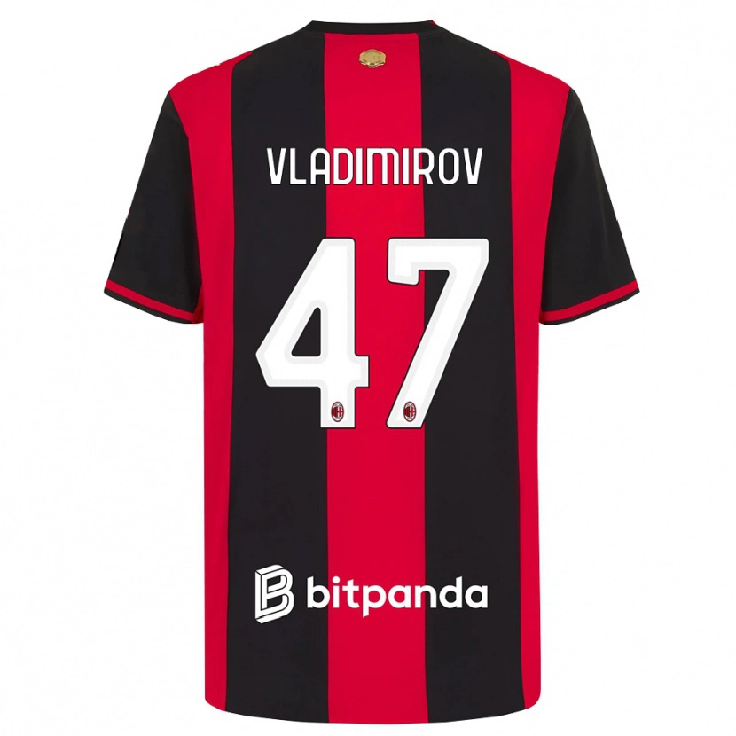 Danxen Kvinnor Valeri Vladimirov #47 Röd Svart Vit Hemmatröja Matchtröjor 2026/27 Tröjor T-Tröja