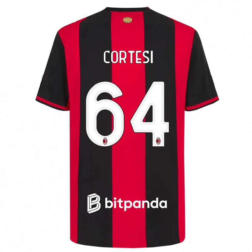 Danxen Kvinnor Selena Cortesi #64 Röd Svart Vit Hemmatröja Matchtröjor 2026/27 Tröjor T-Tröja