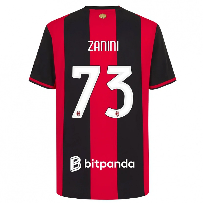 Danxen Kvinnor Paola Zanini #73 Röd Svart Vit Hemmatröja Matchtröjor 2026/27 Tröjor T-Tröja