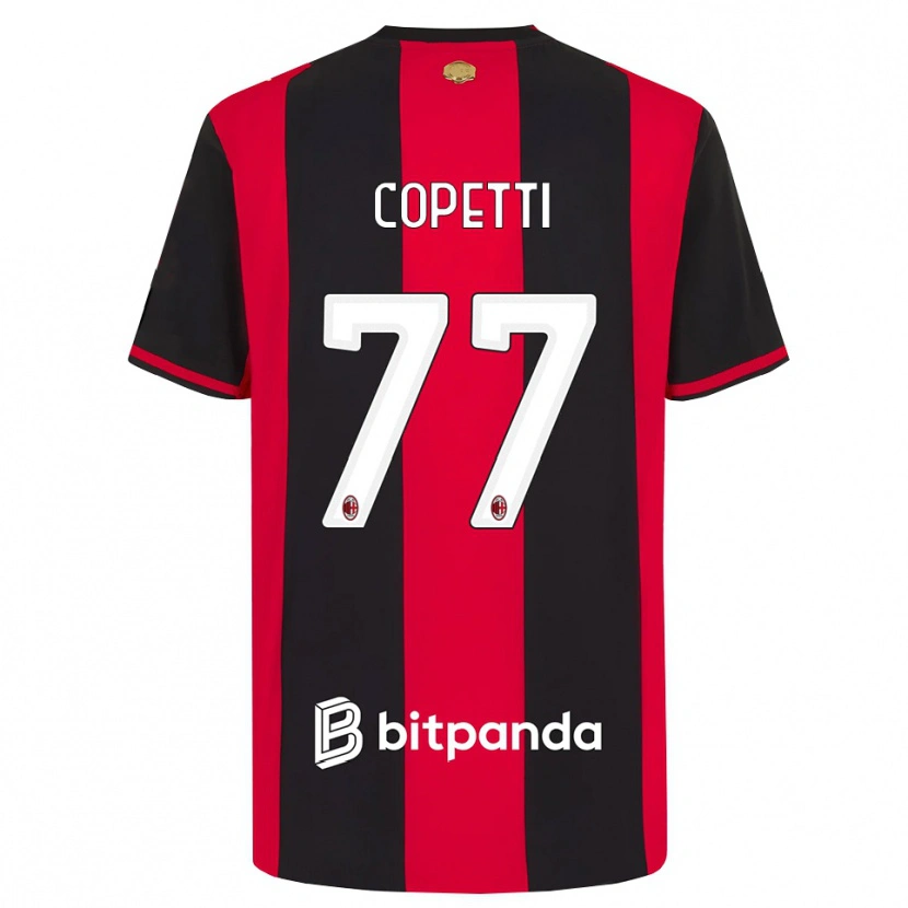 Danxen Kvinnor Matilde Copetti #77 Röd Svart Vit Hemmatröja Matchtröjor 2026/27 Tröjor T-Tröja