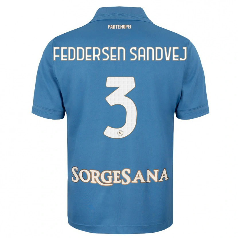Danxen Kvinnor Cecilie Feddersen Sandvej #3 Dimblå Vit Hemmatröja Matchtröjor 2026/27 Tröjor T-Tröja