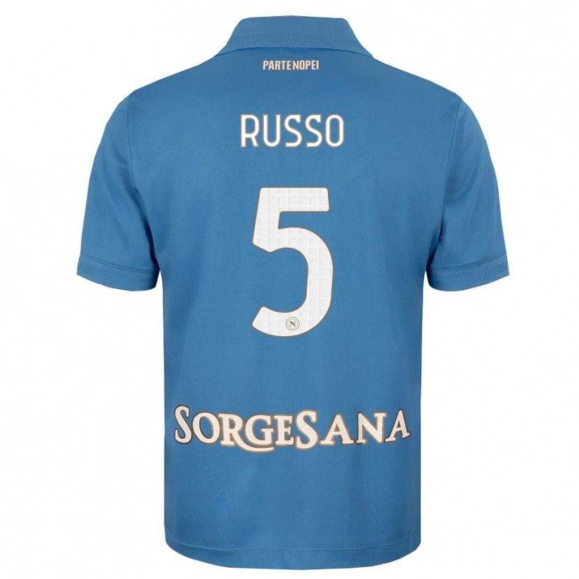Danxen Kvinnor Lorenzo Russo #5 Dimblå Vit Hemmatröja Matchtröjor 2026/27 Tröjor T-Tröja
