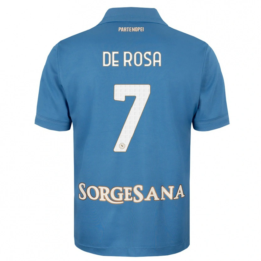 Danxen Kvinnor Vincenzo De Rosa #7 Dimblå Vit Hemmatröja Matchtröjor 2026/27 Tröjor T-Tröja