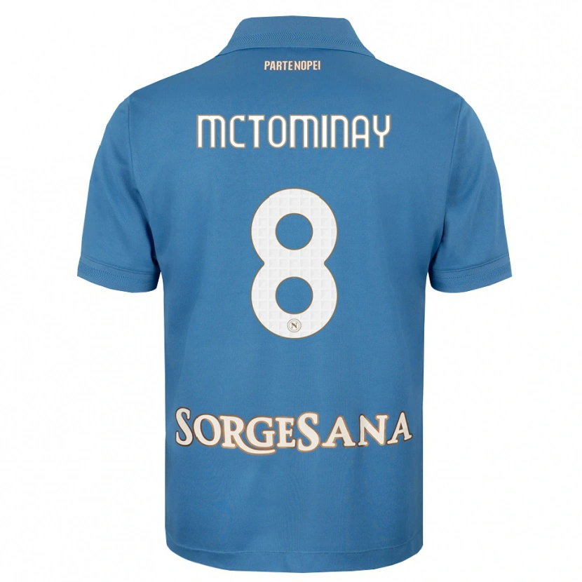 Danxen Kvinnor Scott Mctominay #8 Dimblå Vit Hemmatröja Matchtröjor 2026/27 Tröjor T-Tröja