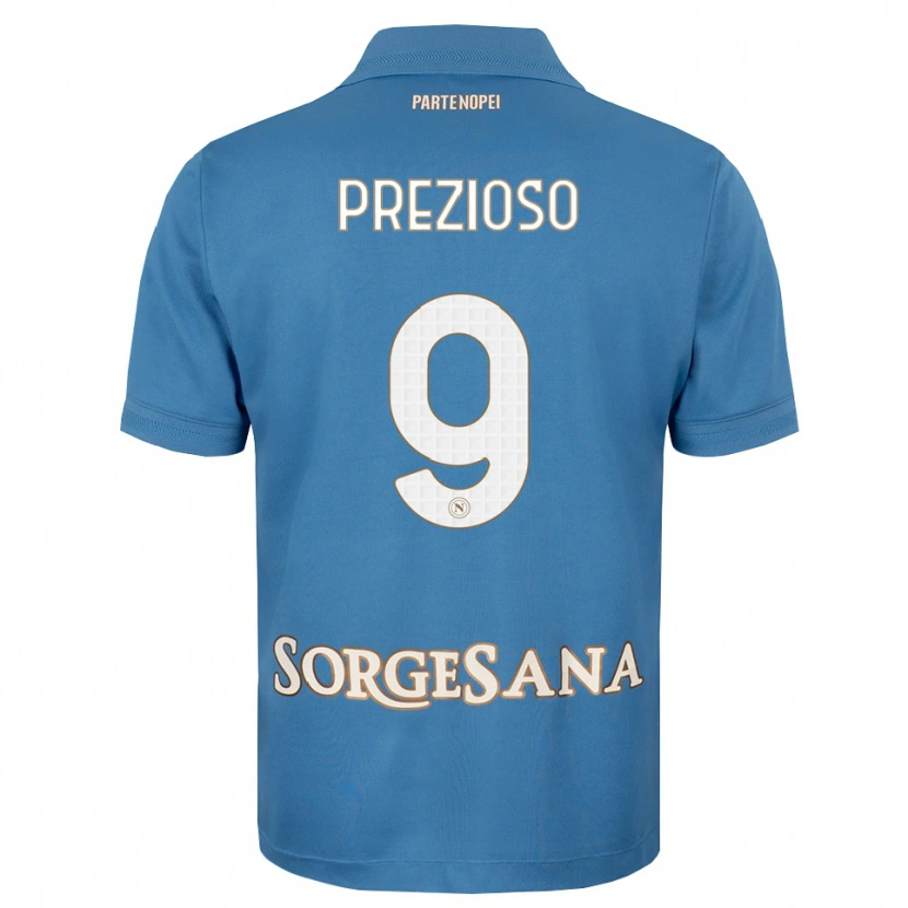Danxen Kvinnor Vittorio Prezioso #9 Dimblå Vit Hemmatröja Matchtröjor 2026/27 Tröjor T-Tröja