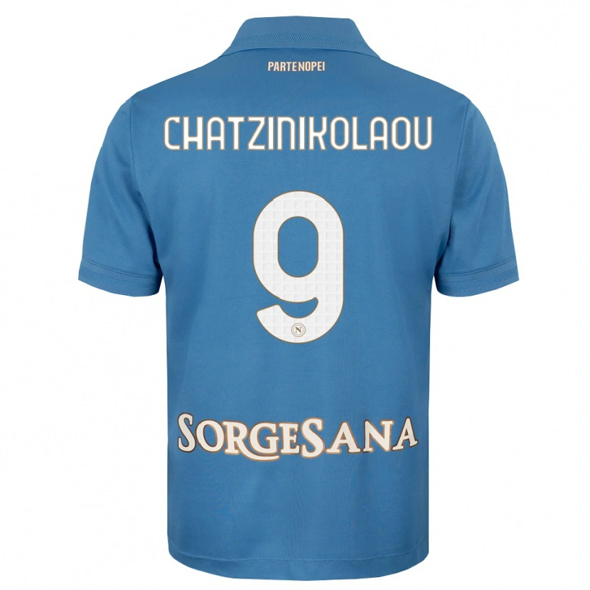 Danxen Kvinnor Despoina Chatzinikolaou #9 Dimblå Vit Hemmatröja Matchtröjor 2026/27 Tröjor T-Tröja