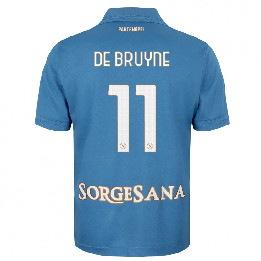 Danxen Kvinnor Kevin De Bruyne #11 Dimblå Vit Hemmatröja Matchtröjor 2026/27 Tröjor T-Tröja