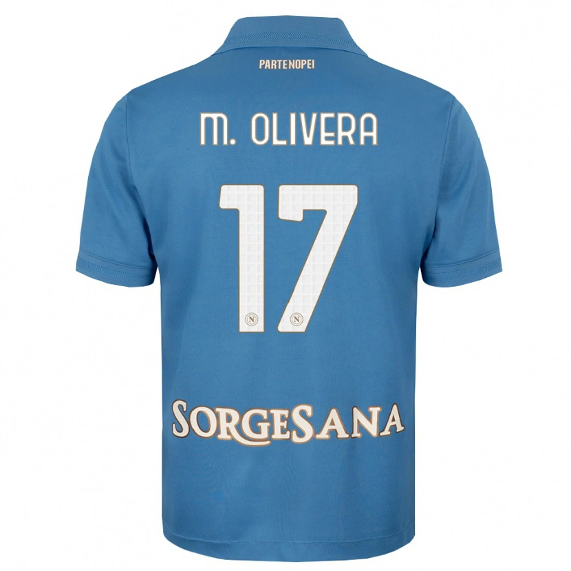Danxen Kvinnor Mathías Olivera #17 Dimblå Vit Hemmatröja Matchtröjor 2026/27 Tröjor T-Tröja