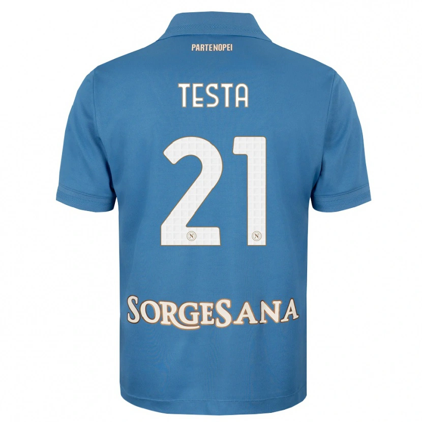 Danxen Kvinnor Vincenzo Testa #21 Dimblå Vit Hemmatröja Matchtröjor 2026/27 Tröjor T-Tröja