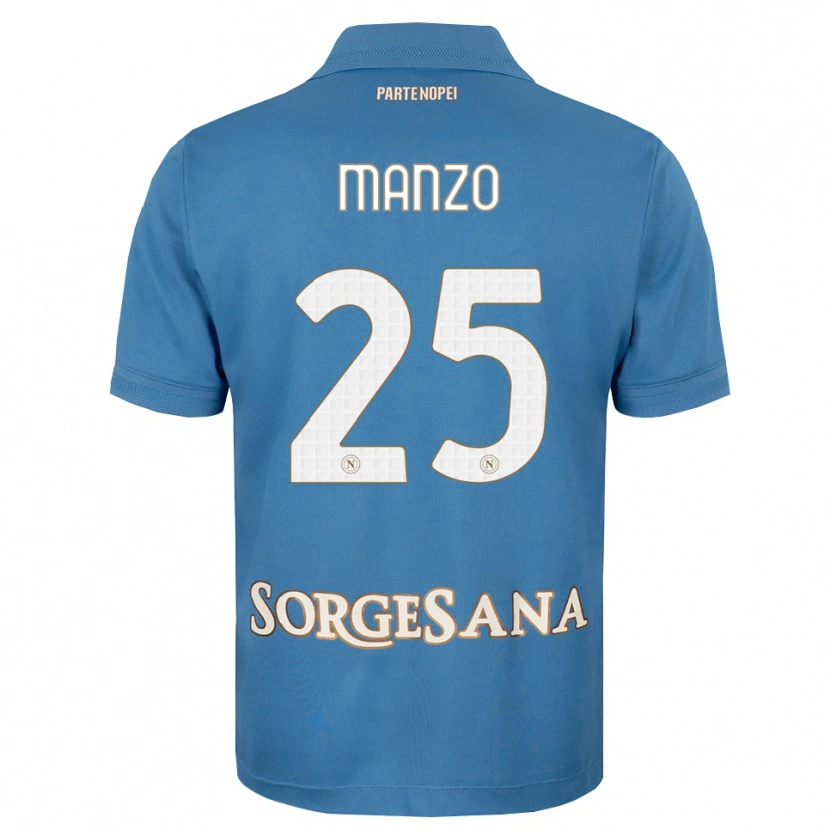 Danxen Kvinnor Alessia Manzo #25 Dimblå Vit Hemmatröja Matchtröjor 2026/27 Tröjor T-Tröja