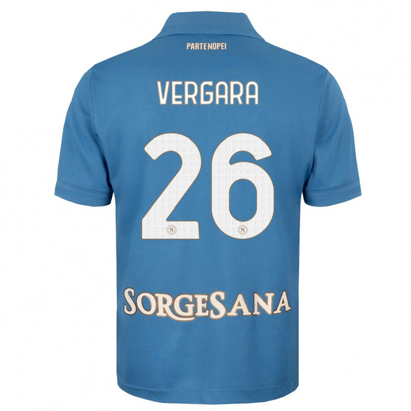 Danxen Kvinnor Antonio Vergara #26 Dimblå Vit Hemmatröja Matchtröjor 2026/27 Tröjor T-Tröja