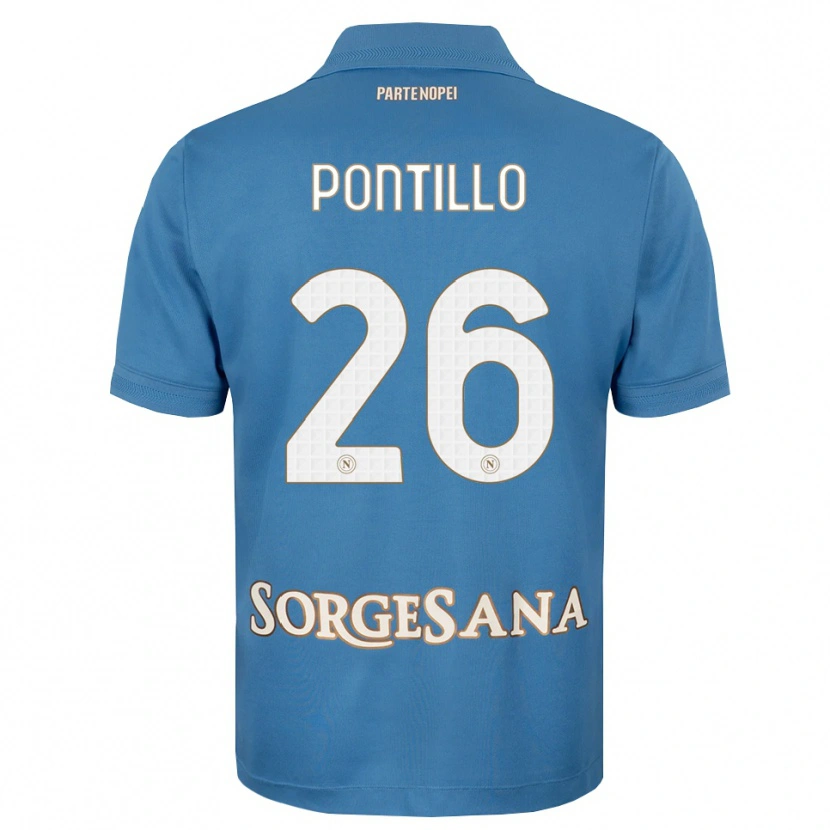 Danxen Kvinnor Pasquale Pontillo #26 Dimblå Vit Hemmatröja Matchtröjor 2026/27 Tröjor T-Tröja