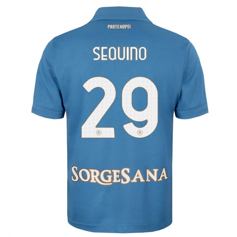 Danxen Kvinnor Giovanni Sequino #29 Dimblå Vit Hemmatröja Matchtröjor 2026/27 Tröjor T-Tröja