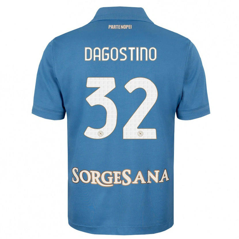 Danxen Kvinnor Giuseppe Dagostino #32 Dimblå Vit Hemmatröja Matchtröjor 2026/27 Tröjor T-Tröja