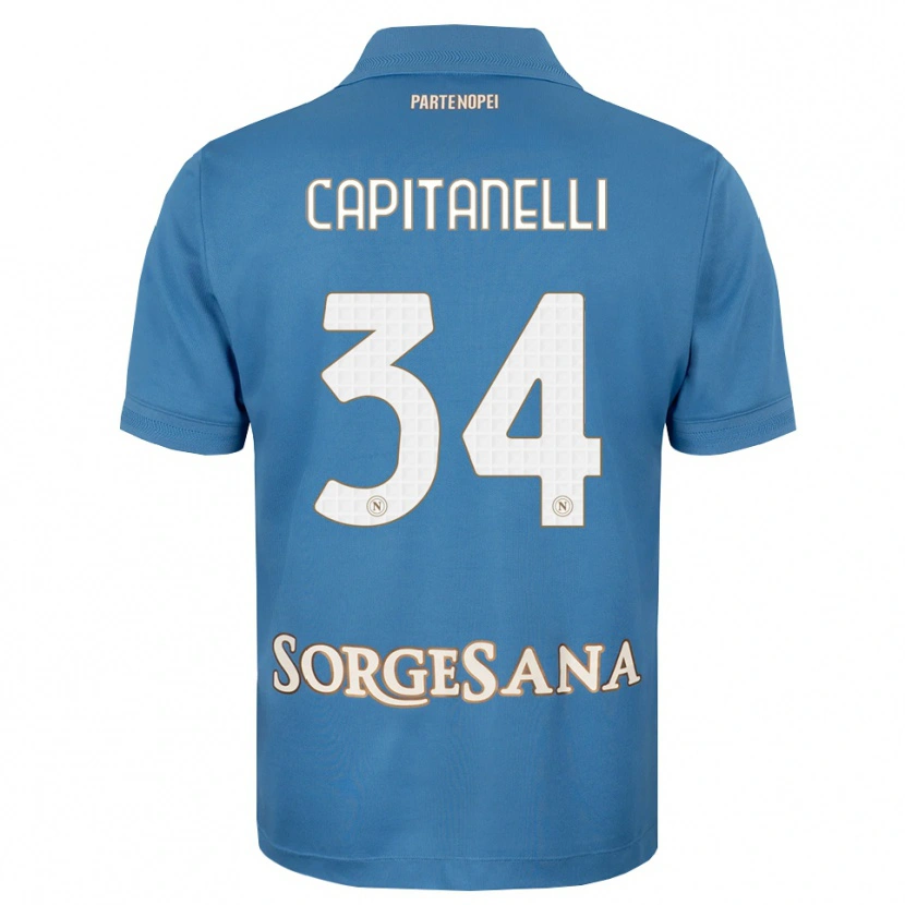 Danxen Kvinnor Ilaria Capitanelli #34 Dimblå Vit Hemmatröja Matchtröjor 2026/27 Tröjor T-Tröja