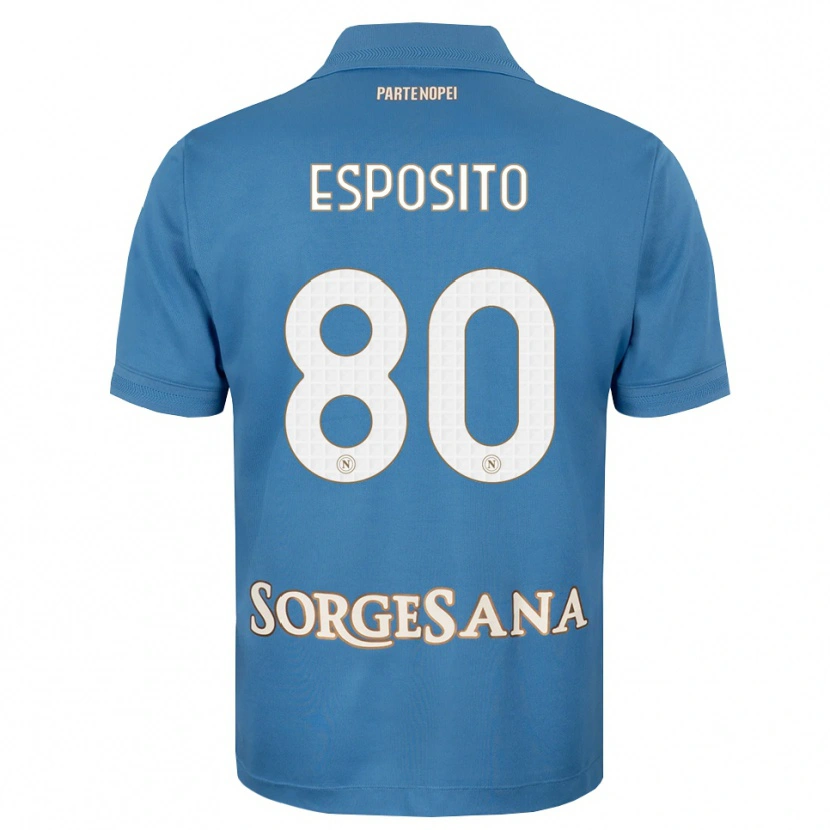 Danxen Kvinnor Luigi Esposito #80 Dimblå Vit Hemmatröja Matchtröjor 2026/27 Tröjor T-Tröja