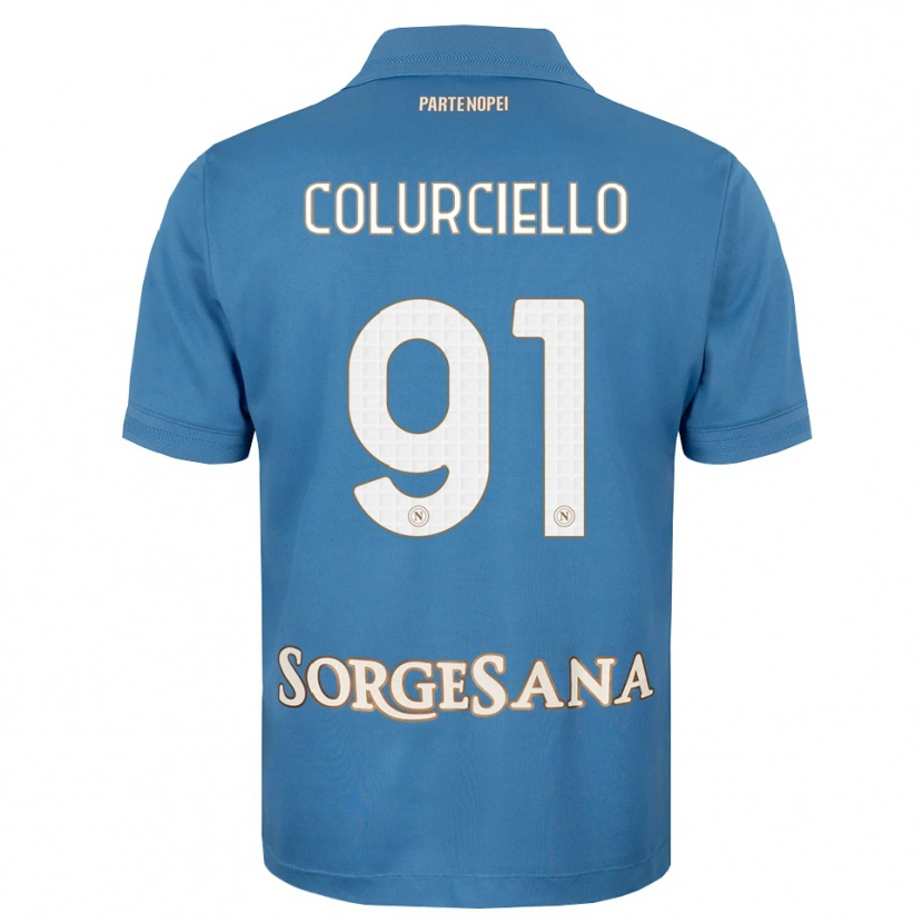 Danxen Kvinnor Cristian Colurciello #91 Dimblå Vit Hemmatröja Matchtröjor 2026/27 Tröjor T-Tröja