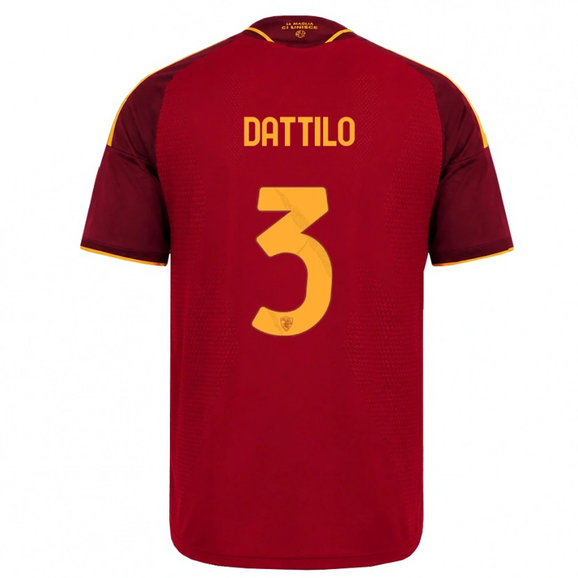 Danxen Kvinnor Lorenzo Dattilo #3 Röd Gyllene Gul Hemmatröja Matchtröjor 2026/27 Tröjor T-Tröja