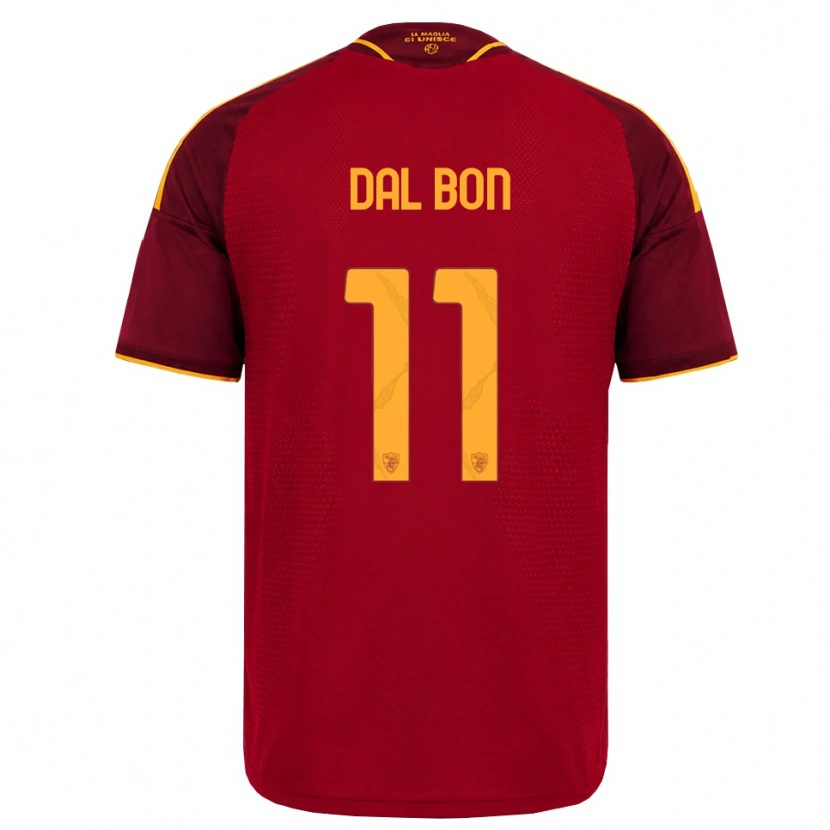 Danxen Kvinnor Lorenzo Dal Bon #11 Röd Gyllene Gul Hemmatröja Matchtröjor 2026/27 Tröjor T-Tröja