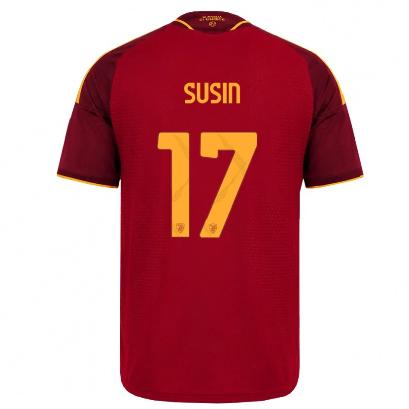 Danxen Kvinnor Flavio Susin #17 Röd Gyllene Gul Hemmatröja Matchtröjor 2026/27 Tröjor T-Tröja