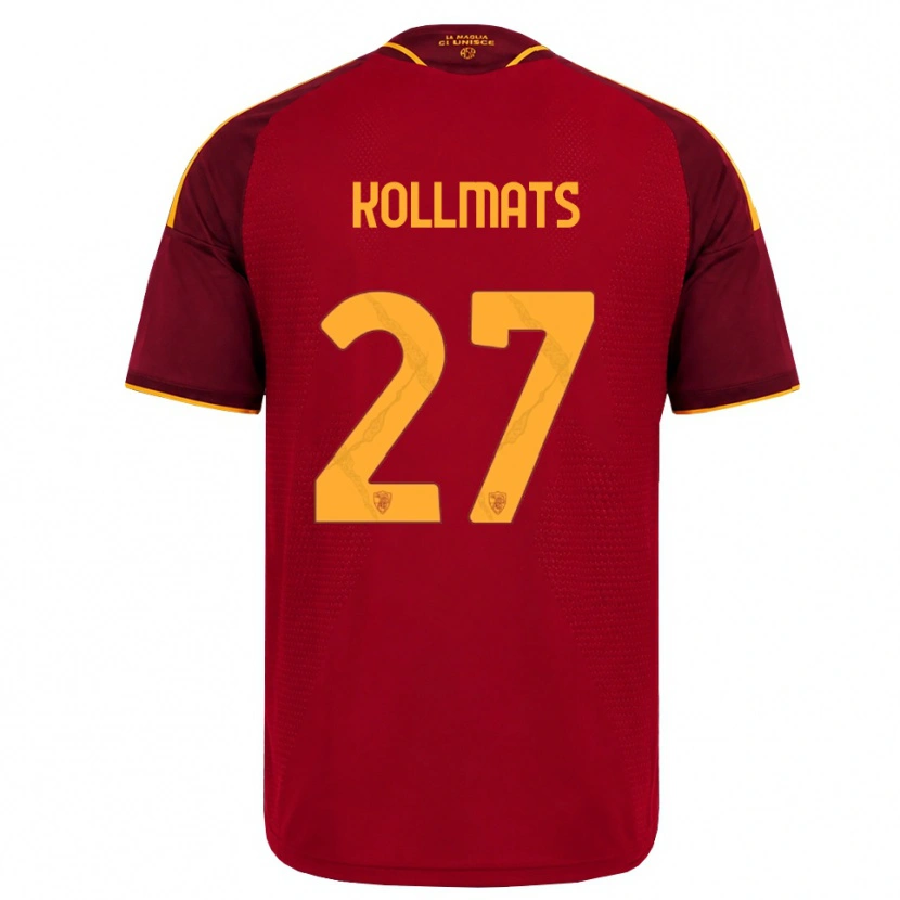 Danxen Kvinnor Beata Kollmats #27 Röd Gyllene Gul Hemmatröja Matchtröjor 2026/27 Tröjor T-Tröja