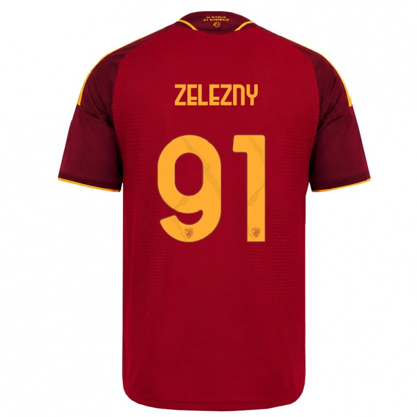 Danxen Kvinnor Radoslaw Zelezny #91 Röd Gyllene Gul Hemmatröja Matchtröjor 2026/27 Tröjor T-Tröja