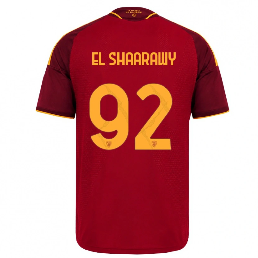 Danxen Kvinnor Stephan El Shaarawy #92 Röd Gyllene Gul Hemmatröja Matchtröjor 2026/27 Tröjor T-Tröja