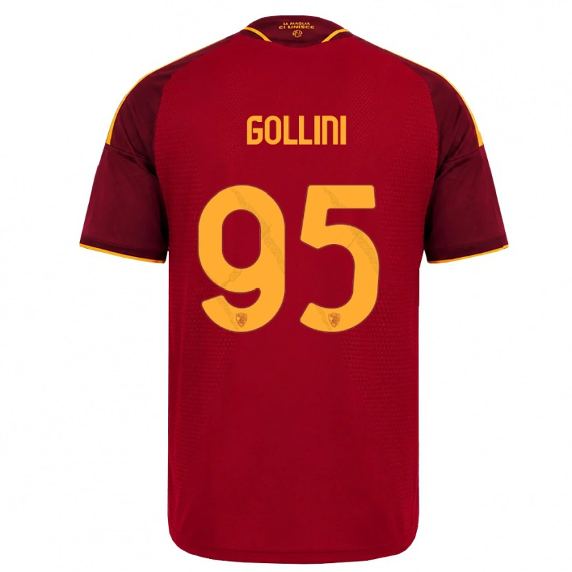 Danxen Kvinnor Pierluigi Gollini #95 Röd Gyllene Gul Hemmatröja Matchtröjor 2026/27 Tröjor T-Tröja