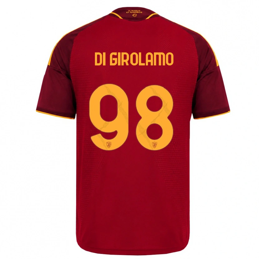 Danxen Kvinnor Anita Di Girolamo #98 Röd Gyllene Gul Hemmatröja Matchtröjor 2026/27 Tröjor T-Tröja