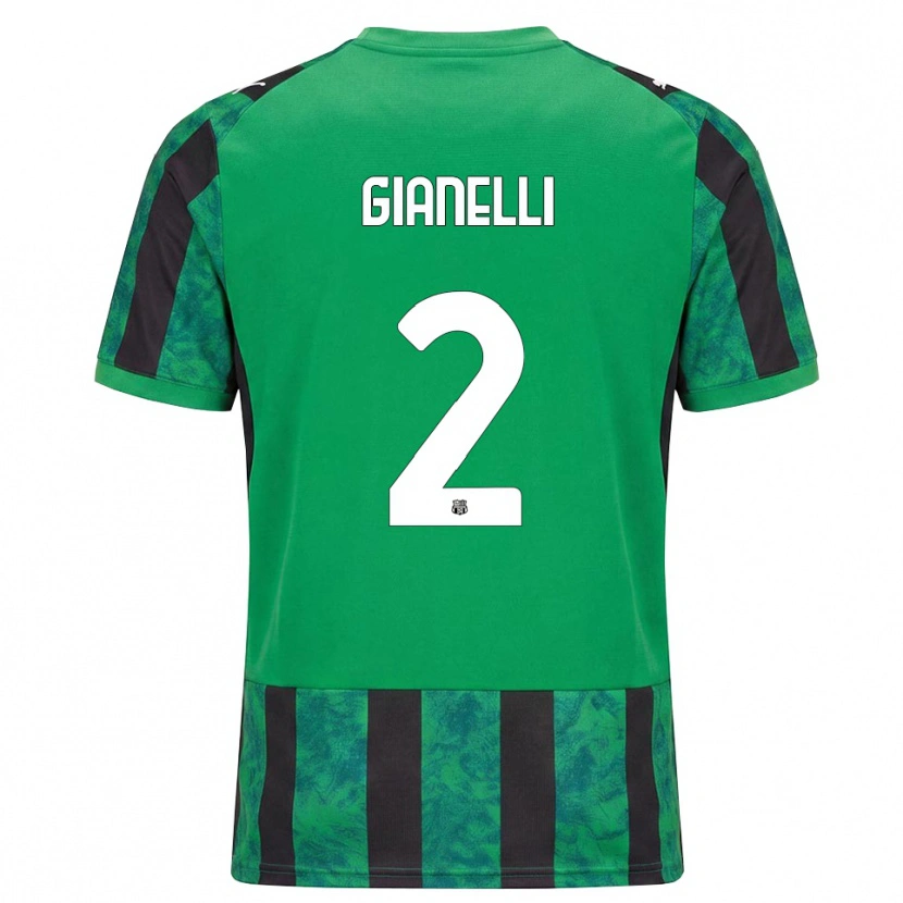 Danxen Kvinnor Christian Gianelli #2 Grön Svart Vit Hemmatröja Matchtröjor 2026/27 Tröjor T-Tröja