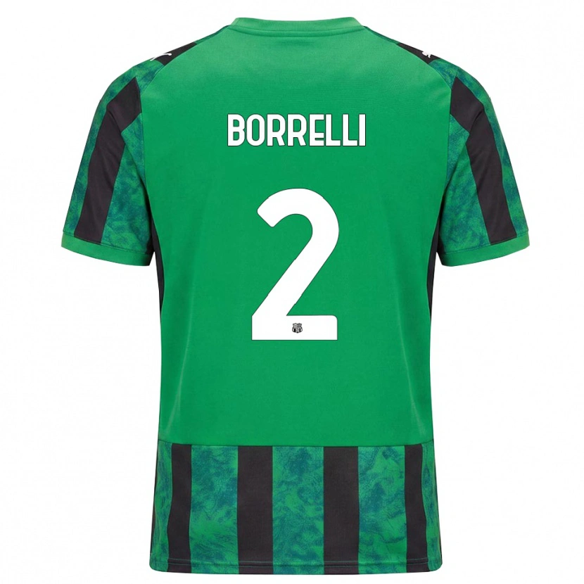 Danxen Kvinnor Michele Borrelli #2 Grön Svart Vit Hemmatröja Matchtröjor 2026/27 Tröjor T-Tröja