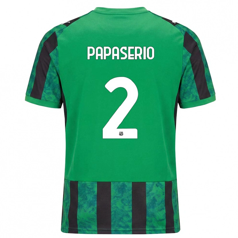Danxen Kvinnor Gabriele Papaserio #2 Grön Svart Vit Hemmatröja Matchtröjor 2026/27 Tröjor T-Tröja