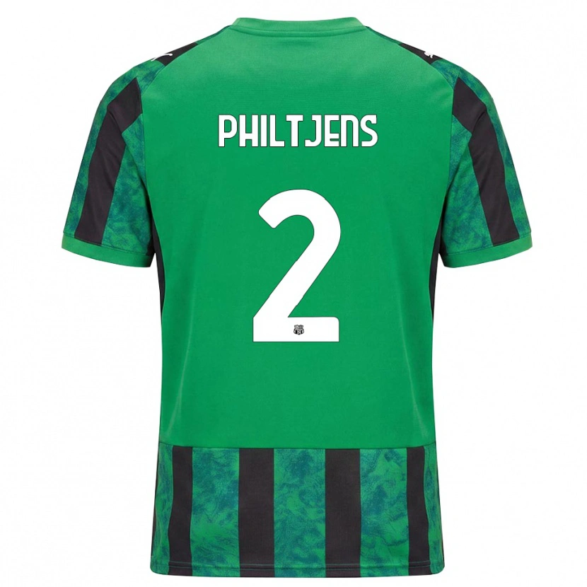 Danxen Kvinnor Davina Philtjens #2 Grön Svart Vit Hemmatröja Matchtröjor 2026/27 Tröjor T-Tröja