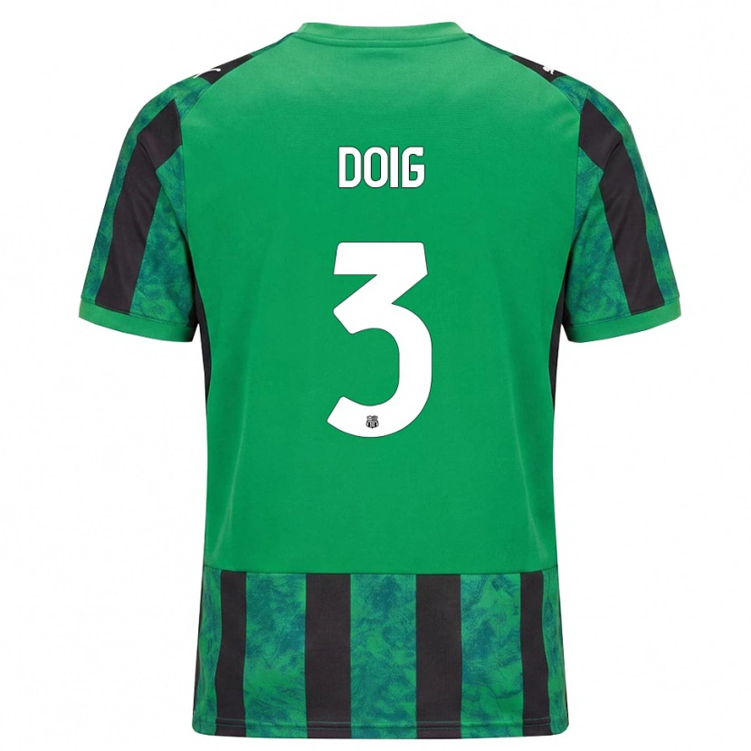 Danxen Kvinnor Josh Doig #3 Grön Svart Vit Hemmatröja Matchtröjor 2026/27 Tröjor T-Tröja