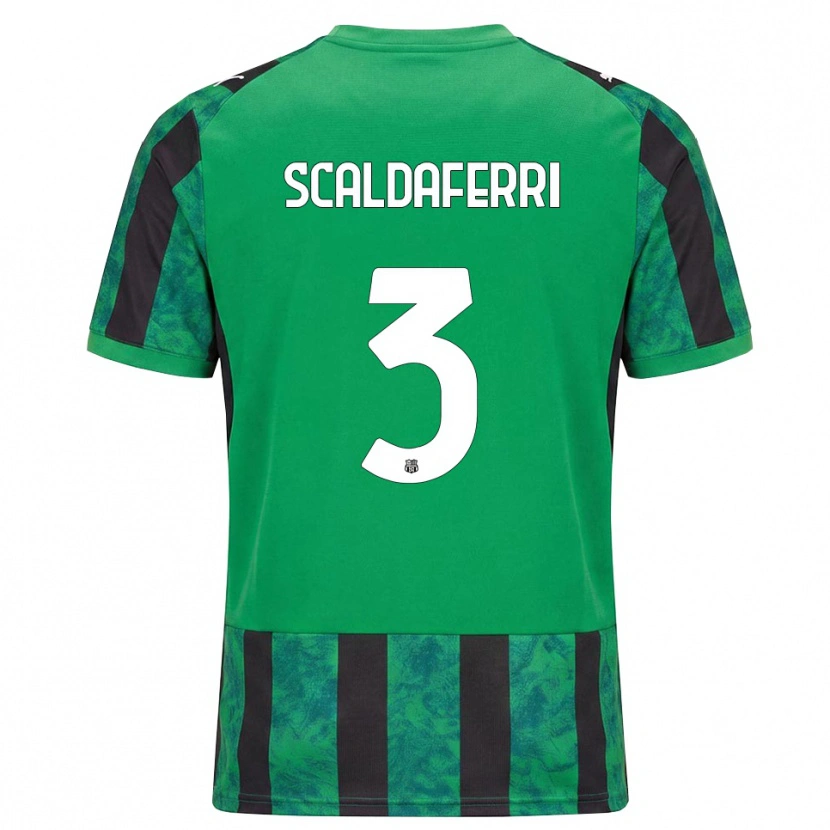 Danxen Kvinnor Andrea Scaldaferri #3 Grön Svart Vit Hemmatröja Matchtröjor 2026/27 Tröjor T-Tröja