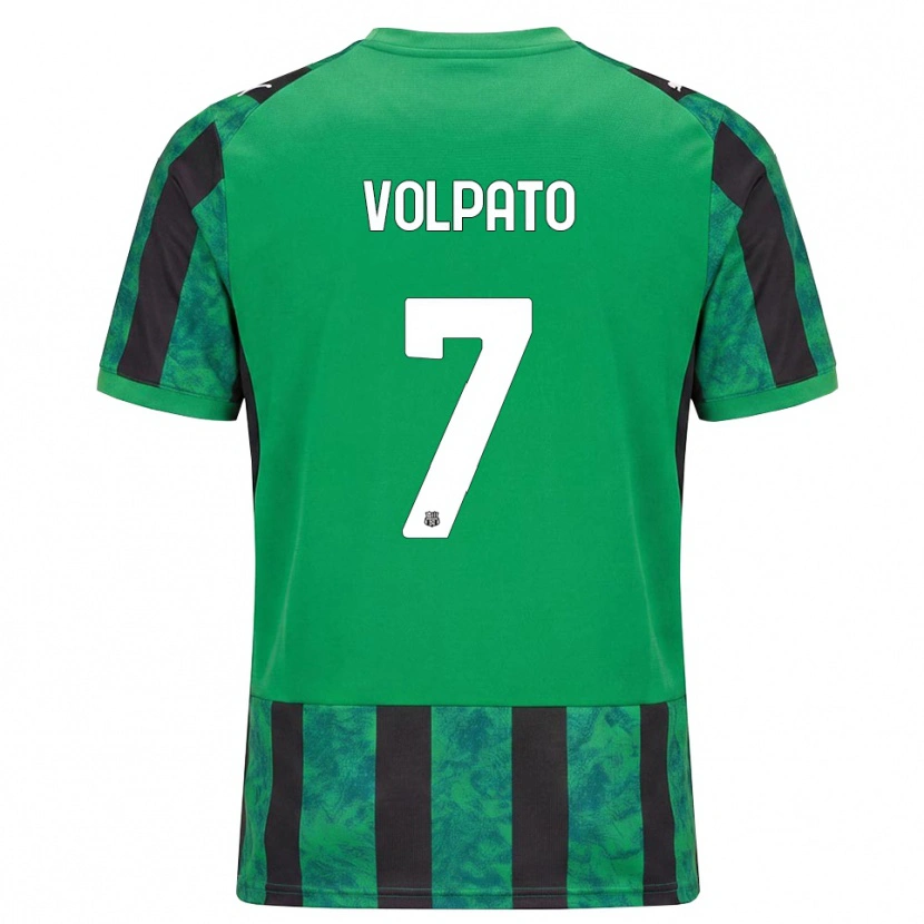 Danxen Kvinnor Cristian Volpato #7 Grön Svart Vit Hemmatröja Matchtröjor 2026/27 Tröjor T-Tröja