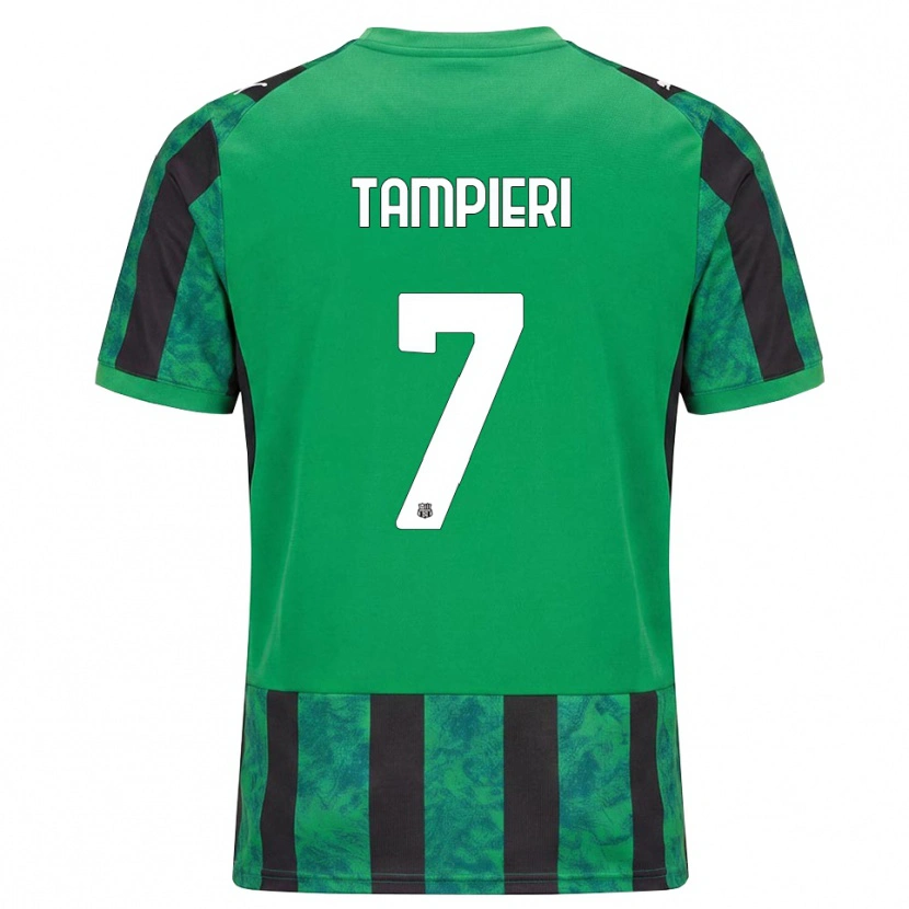 Danxen Kvinnor Diego Tampieri #7 Grön Svart Vit Hemmatröja Matchtröjor 2026/27 Tröjor T-Tröja