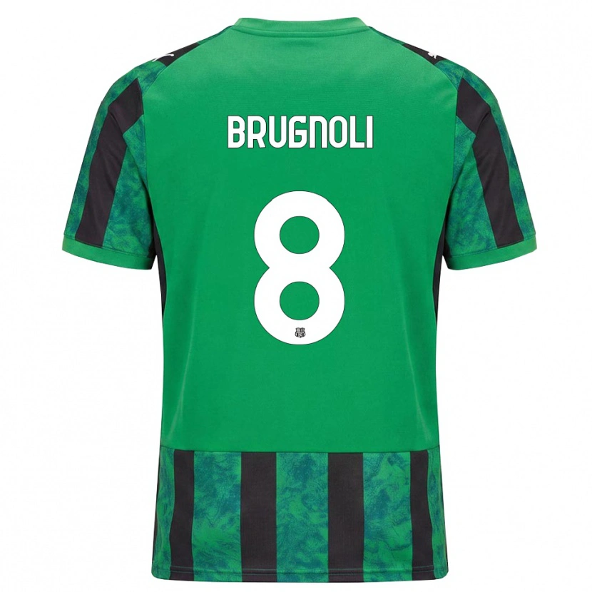 Danxen Kvinnor Giuseppe Brugnoli #8 Grön Svart Vit Hemmatröja Matchtröjor 2026/27 Tröjor T-Tröja