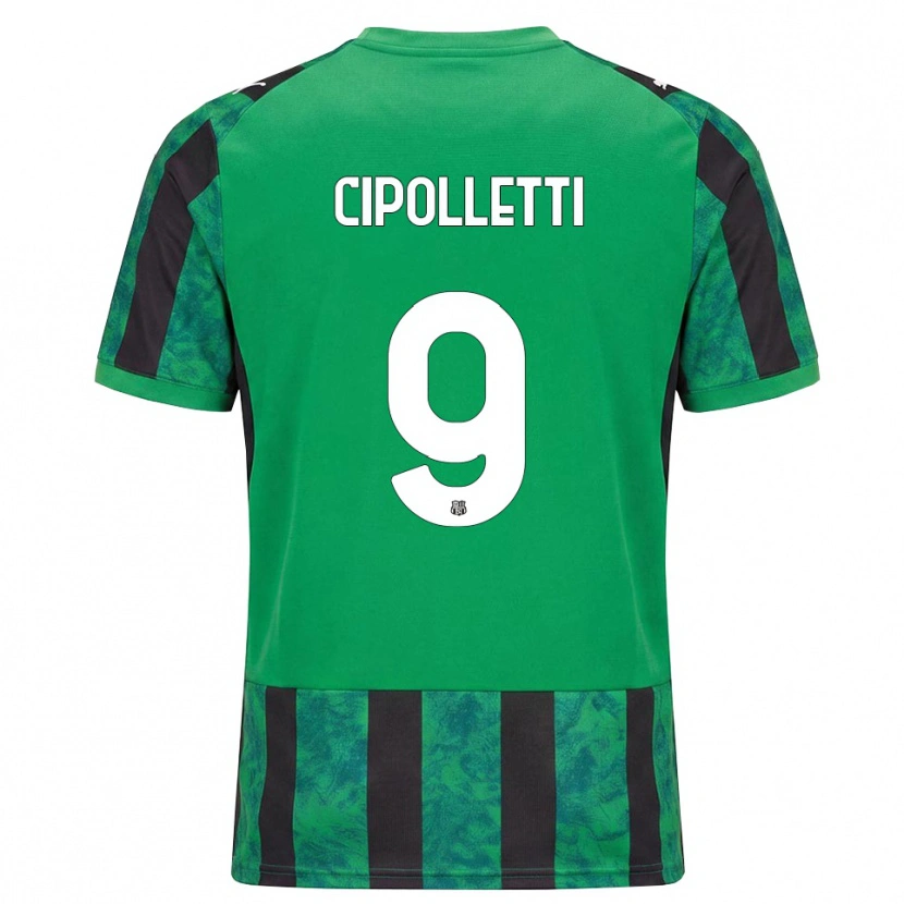 Danxen Kvinnor Matteo Cipolletti #9 Grön Svart Vit Hemmatröja Matchtröjor 2026/27 Tröjor T-Tröja